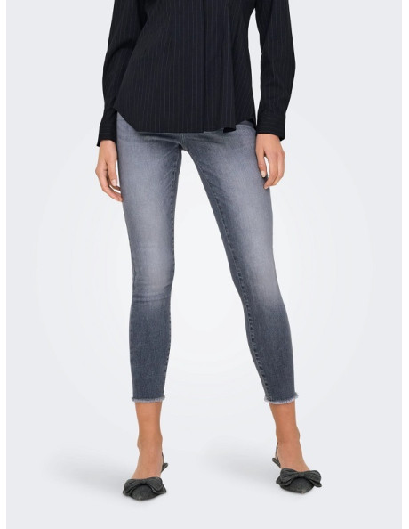 Pantalón gris . ONLBLUSH MID SKIN ANK RW DNM TAI270 NOOS