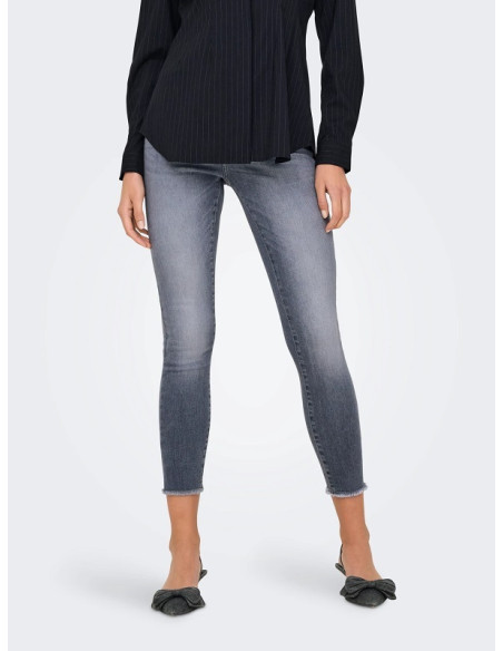 Pantalón gris . ONLBLUSH MID SKIN ANK RW DNM TAI270 NOOS