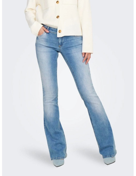 Pantalón vaquero cintura baja .ONLBLUSH LW FLARED DNM