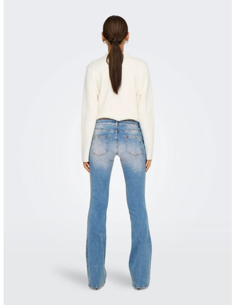 Pantalón vaquero cintura baja .ONLBLUSH LW FLARED DNM