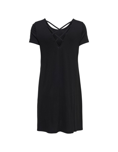 ONLBERA BACK LACE UP S/S DRESS JRS NOOS