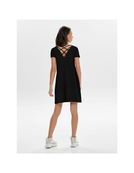 ONLBERA BACK LACE UP S/S DRESS JRS NOOS