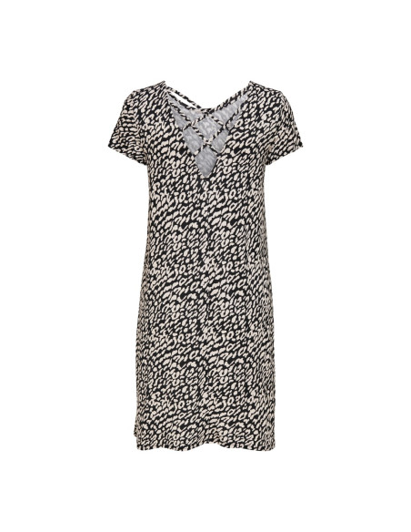 ONLBERA BACK LACE UP S/S DRESS JRS NOOS