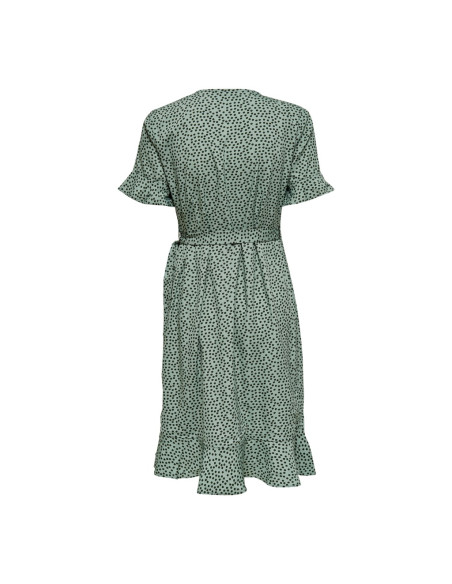 Vestido corto lazada . ONLOLIVIA S/S WRAP DRESS WVN NOOS