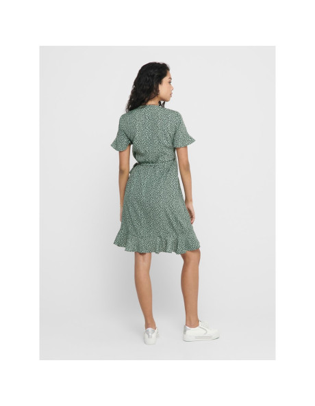 Vestido corto lazada . ONLOLIVIA S/S WRAP DRESS WVN NOOS