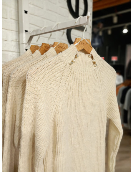 ONLJOELLE LS HIGHNECK DRESS KNT