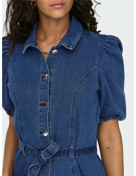 Vestido vaquero para mujer .Onlvibbe  Belt Dnm Dress Noos