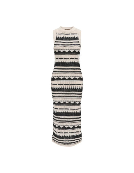 Vestido largo . ONLMERIDA LIFE SL O-NECK DRESS KNT