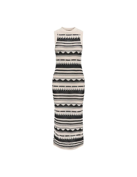 Vestido largo . ONLMERIDA LIFE SL O-NECK DRESS KNT
