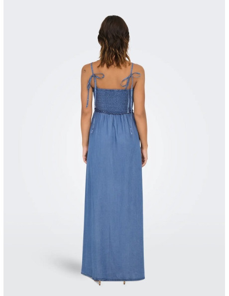 Vestido vaquero de sisas . ONLCHARIS LIFE SMOCK MAXI DRESS WVN