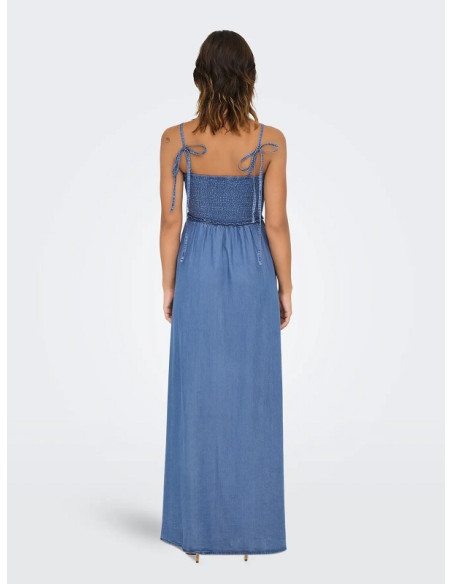 Vestido vaquero de sisas . ONLCHARIS LIFE SMOCK MAXI DRESS WVN