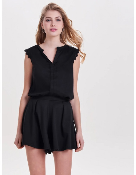 Camiseta sin mangas . ONLKIMMI S/L TOP WVN NOOS