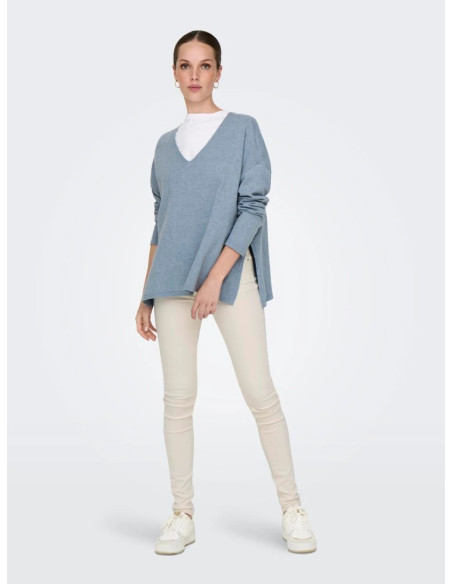 Jersey cuello pico. ONLAMALIO LIFE LS V-NECK KNT NCA