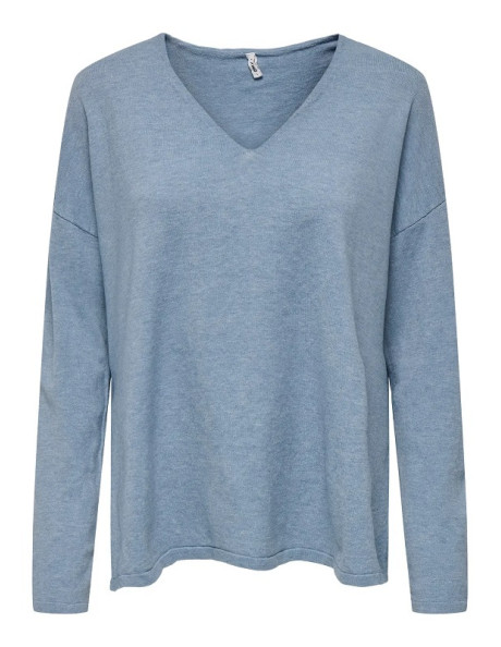 Jersey punto fino . ONLCHIANTI LIFE LS V-NECK KNT MOCH