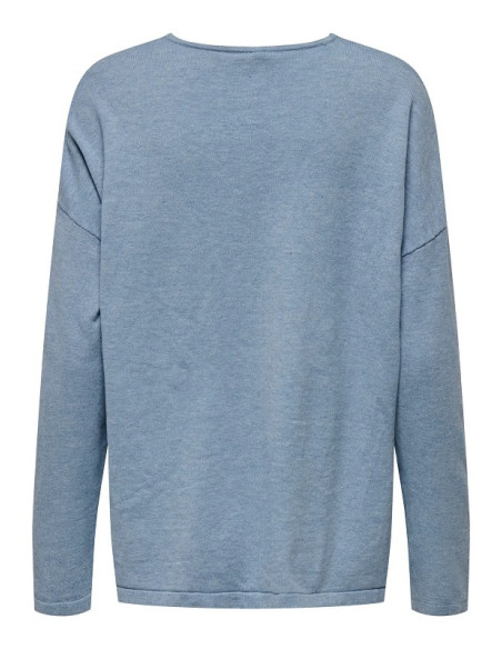 Jersey punto fino . ONLCHIANTI LIFE LS V-NECK KNT MOCH