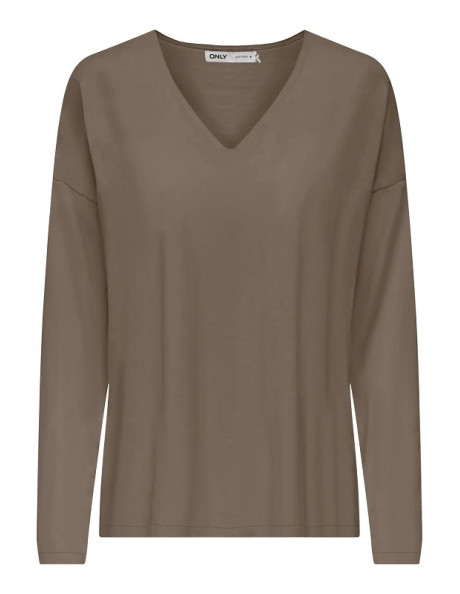 Jersey punto fino . ONLCHIANTI LIFE LS V-NECK KNT MOCH