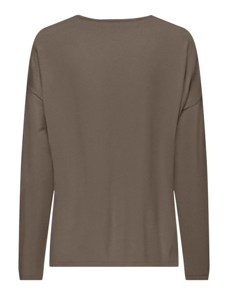 Jersey punto fino . ONLCHIANTI LIFE LS V-NECK KNT MOCH