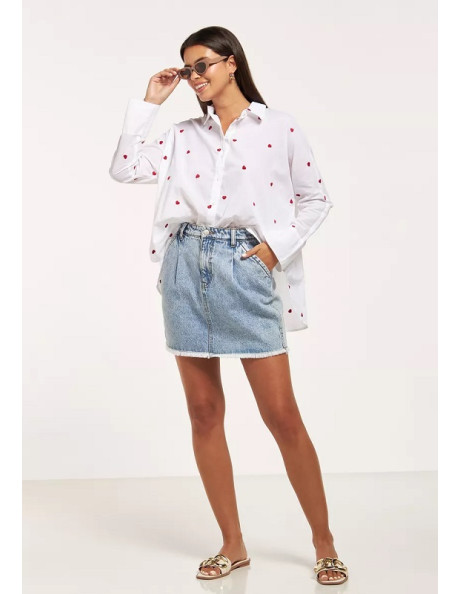 Camisa . ONLNEW LINA GRACE LS EMB SHIRT NOOS WVN