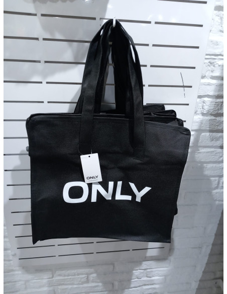 ONLSHOPPING BAG BLACK SOLID