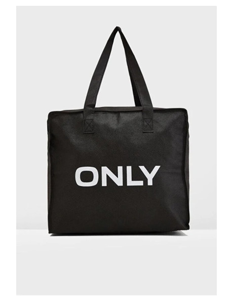 ONLSHOPPING BAG BLACK SOLID
