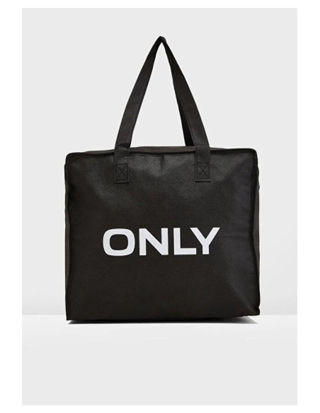 ONLSHOPPING BAG BLACK SOLID