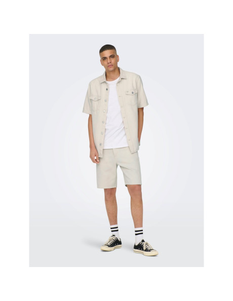 ONSEDGE ECRU 6558 PIM DNM SHORTS