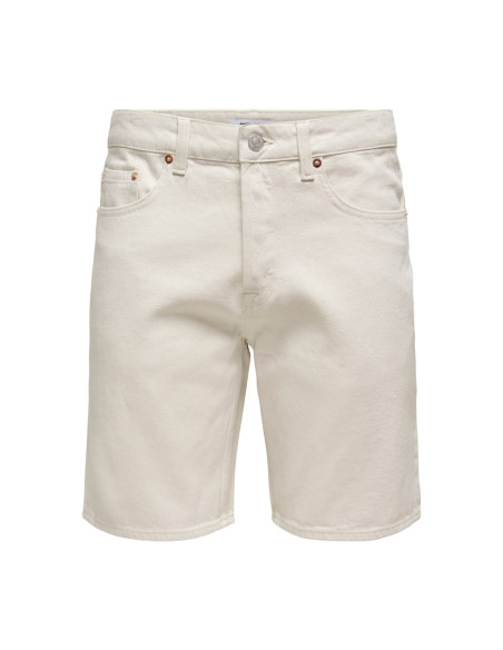 ONSEDGE ECRU 6558 PIM DNM SHORTS