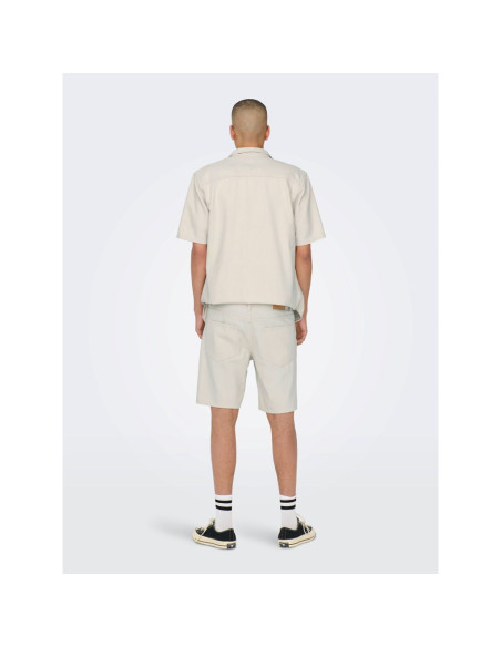 ONSEDGE ECRU 6558 PIM DNM SHORTS