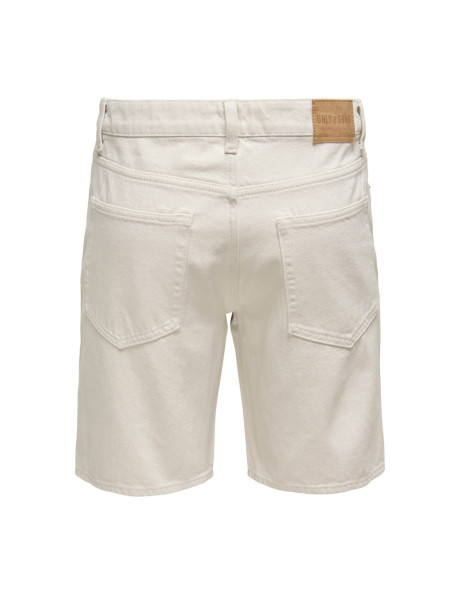 ONSEDGE ECRU 6558 PIM DNM SHORTS