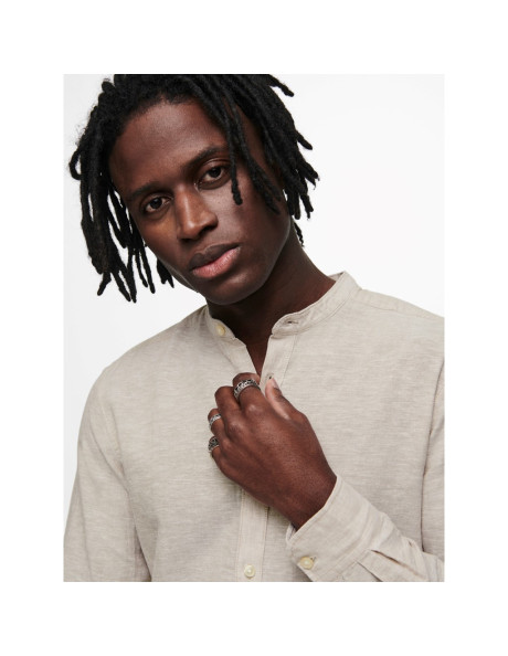 Camisa lino cuello mao . ONSCAIDEN LS SOLID LINEN MAO SHIRT