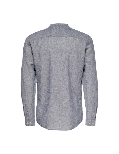 Camisa lino cuello mao . ONSCAIDEN LS SOLID LINEN MAO SHIRT