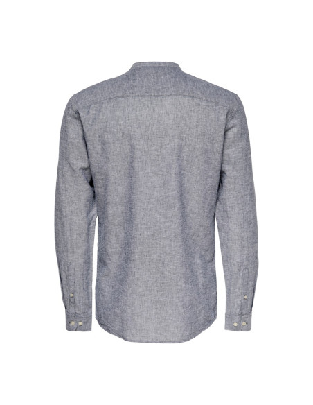 Camisa lino cuello mao . ONSCAIDEN LS SOLID LINEN MAO SHIRT