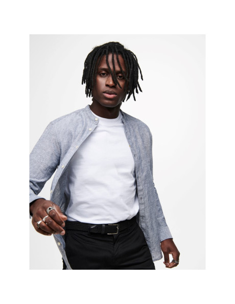 Camisa lino cuello mao . ONSCAIDEN LS SOLID LINEN MAO SHIRT