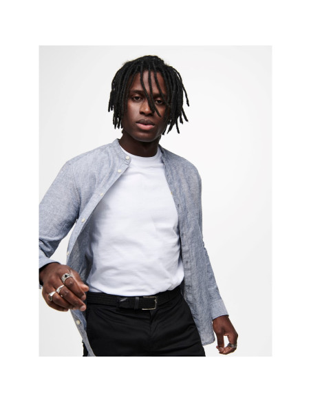 Camisa lino cuello mao . ONSCAIDEN LS SOLID LINEN MAO SHIRT