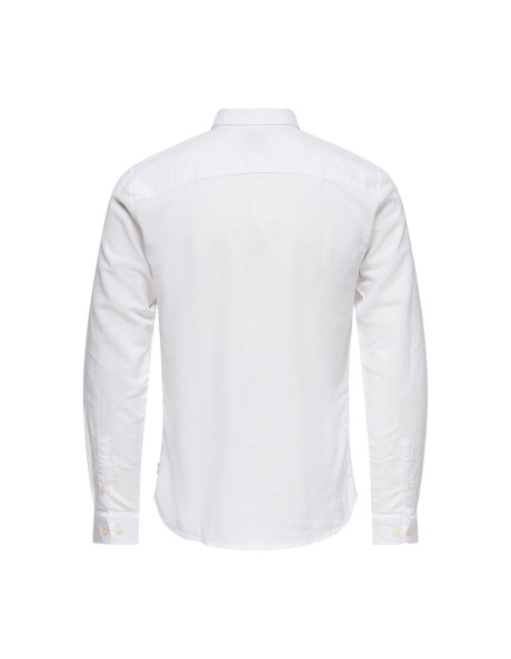 Camisa . ONSCAIDEN LIFE LS SOLID LINEN SHIRT NOOS