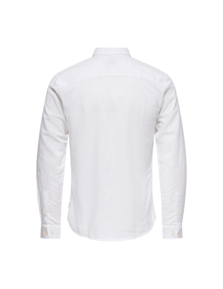 Camisa . ONSCAIDEN LIFE LS SOLID LINEN SHIRT NOOS