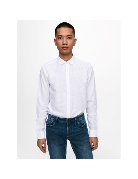 Camisa . ONSCAIDEN LIFE LS SOLID LINEN SHIRT NOOS