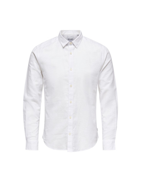 Camisa . ONSCAIDEN LIFE LS SOLID LINEN SHIRT NOOS