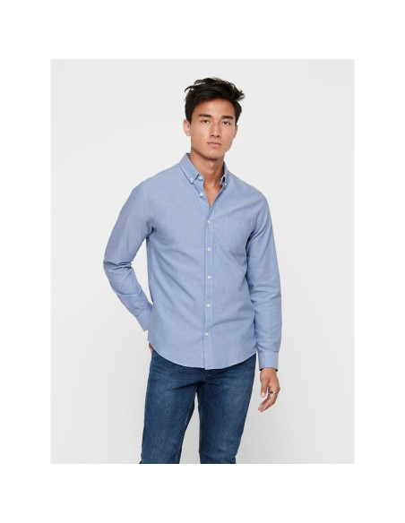 Camisa oxford . ONSALVARO SLIM LS OXFORD SHIRT