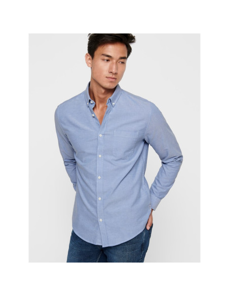Camisa oxford . ONSALVARO SLIM LS OXFORD SHIRT