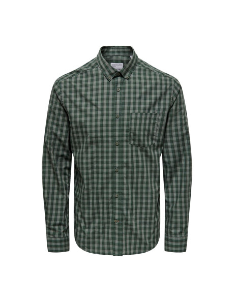 ONSALVARO LIFE SLIM LS CHECK POPLN SHIRT