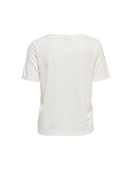 Camiseta cuello pico.ONLELISE S/S V-NECK TOP JRS