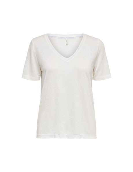 Camiseta cuello pico.ONLELISE S/S V-NECK TOP JRS