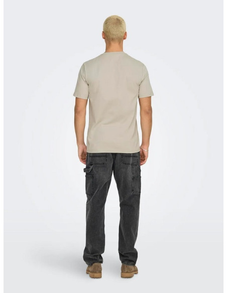 Camiseta palmera pecho . ONSRANSON REG EMB SS TEE