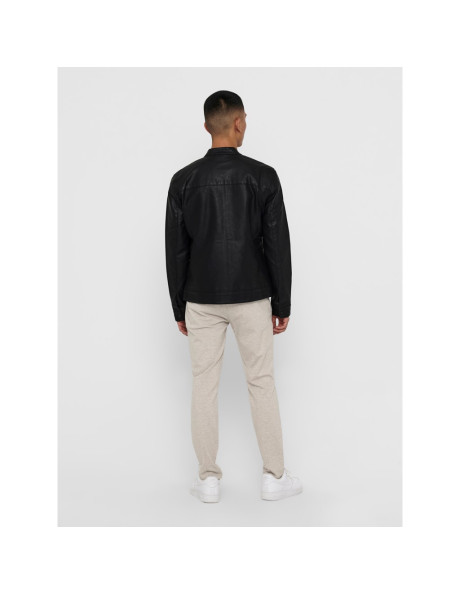 Cazadora polipiel. ONSMIKE PU RACER JACKET OTW VD