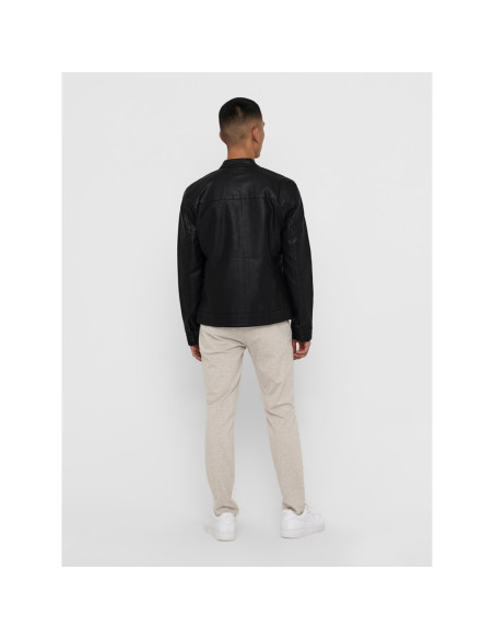 Cazadora polipiel. ONSMIKE PU RACER JACKET OTW VD