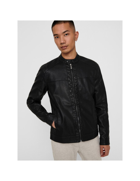 Cazadora polipiel. ONSMIKE PU RACER JACKET OTW VD