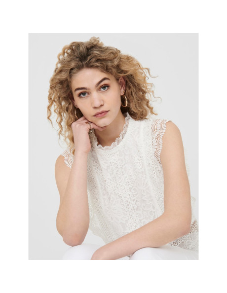 Top encaje . ONLKARO S/L LACE TOP WVN