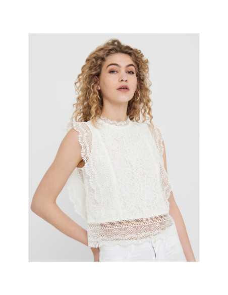 Top encaje . ONLKARO S/L LACE TOP WVN