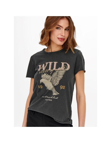 Camiseta rock .ONLLUCY REG S/S TOP JRS NOOS